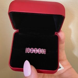 ❌Sterling Silver Pink Crystal Ring